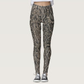 bruine slangenhuid | leggings (Voorkant)