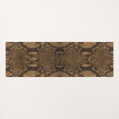 Bruine slangenhuidafdruk yogamat (Achterkant (horizontaal))
