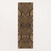 Bruine slangenhuidafdruk yogamat (Achterkant)