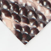 Bruine slangenlederen textuur fleece deken (Hoek)