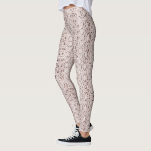 Bruine snakeskin leggings