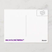 Bruine sneeuw briefkaart (Achterkant)