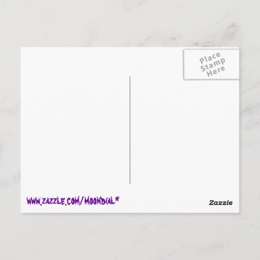 Bruine sneeuw briefkaart (Achterkant)