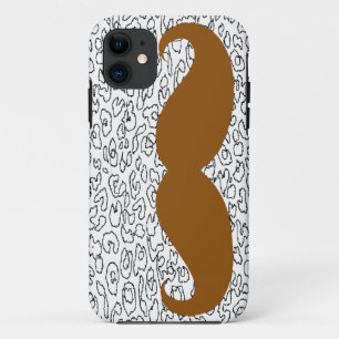 Bruine snor op luiphuid Case-Mate iPhone case