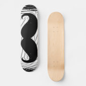 Bruine snor skateboard (Voorkant)