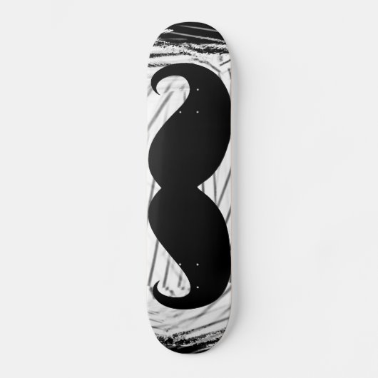 Bruine snor skateboard (Voorkant)