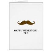 Bruine snor Vaderdag (Voorkant)