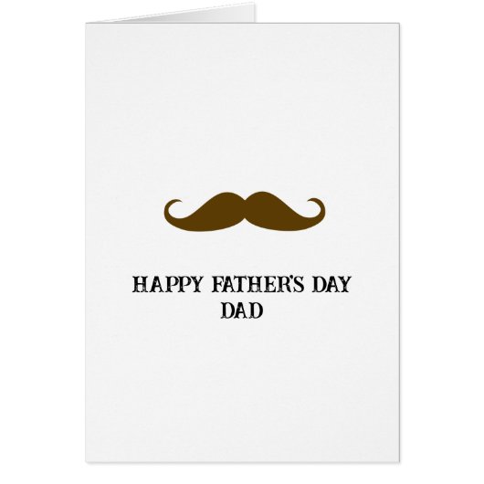 Bruine snor Vaderdag (Voorkant)