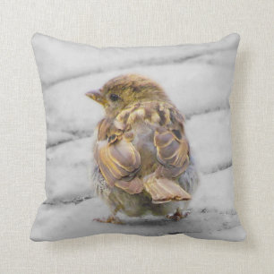 Bruine Sparrow Kussen