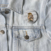 Bruine Sparrow Ronde Button 5,7 Cm (In situ)