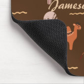 Bruine Speelgoed Cactus Camel Llama Dierlijke naam Muismat (Hoek)