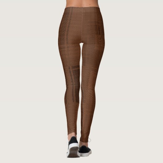 Bruine speldenLeggings Leggings (Achterkant)