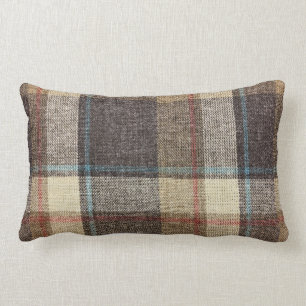 Bruine speldenstrow lumbar Pillow Kussen