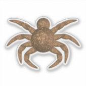 Bruine spin sticker (Voorkant)