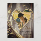 Bruine spleet en eiwithoudende bloem aankondigingskaart (Voorkant)