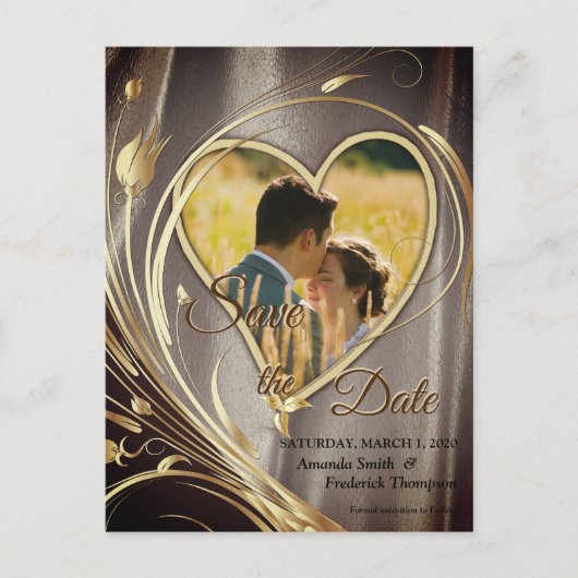 Bruine spleet en eiwithoudende bloem aankondigingskaart (Voorkant)