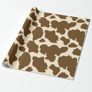 Bruine spots Cow Print Farmer Farm Animals Classy Cadeaupapier