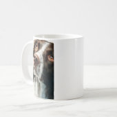 Bruine springer spaniel portret koffiemok (Voorkant links)