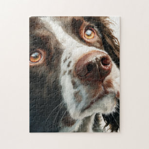 Bruine springer spaniel portret legpuzzel