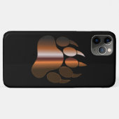 BRUINE STALEN BEERPOOT OP ZWART Case-Mate iPhone CASE (Achterkant (horizontaal))