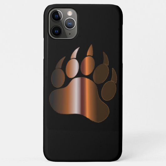 BRUINE STALEN BEERPOOT OP ZWART Case-Mate iPhone CASE (Achterkant)