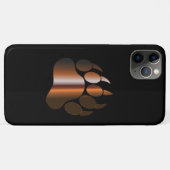 BRUINE STALEN BEERPOOT OP ZWART Case-Mate iPhone CASE (Achterkant (horizontaal))