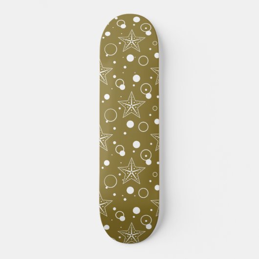 Bruine Star Persoonlijk Skateboard (Voorkant)