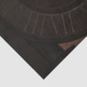 Bruine steampunk klokken en tandwielen tissuepapier (Detail)