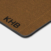 Bruine Steek Faux Leer - Mongram Bureaumat (Hoek)