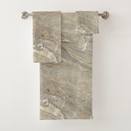 Bruine steen textuur bad handdoek (Insitu)