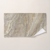 Bruine steen textuur bad handdoek (Handdoek)