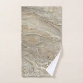 Bruine steentextuur bad handdoek (Handdoek)