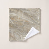 Bruine steentextuur bad handdoek (Wasdoekje)