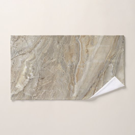 Bruine steentextuur bad handdoek (Handdoek)