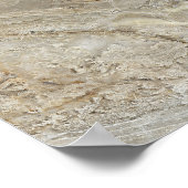 Bruine steentextuur poster (Hoek)