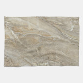 Bruine steentextuur theedoek (Horizontaal)