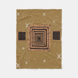 bruine ster fleece deken