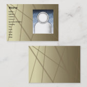 Bruine sticks - Chubby Visitekaartje (Voorkant / Achterkant)