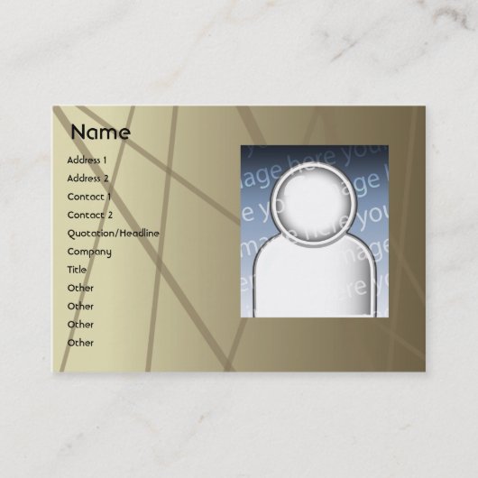 Bruine sticks - Chubby Visitekaartje (Voorkant)