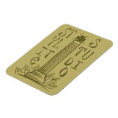 Bruine Stijlvolle Studio Magnet Magneet (Linkerzijde)