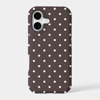 Bruine Stippen iPhone 5 Hoesje in Vijftiger Jaren