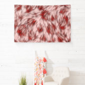 Bruine stof textuur bont ontwerp-19797 spandoek (Insitu)