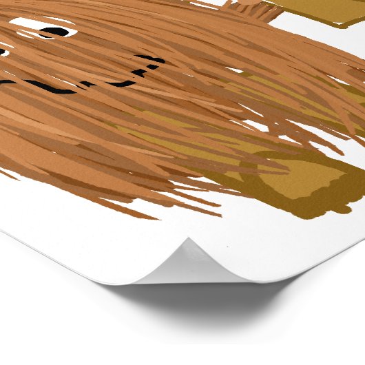 Bruine stop ontbossing poster (Hoek)