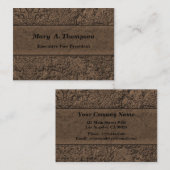 Bruine streektextuur visitekaartje (Voorkant / Achterkant)