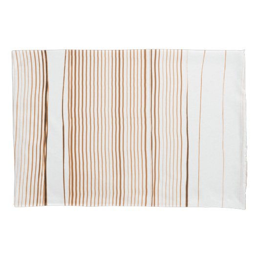 Bruine streep kussensloop (Voorkant)