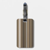 Bruine strepen bagagelabel (Achterkant verticaal)