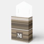 Bruine strepen bedankdoosjes (Geopend)