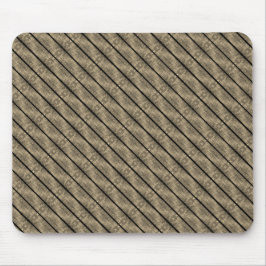 Bruine strepen en dividers, zwart of schaakgehelmd muismat