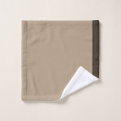 Bruine Strepen en Kroon Bad Handdoek Set (Wasdoekje)