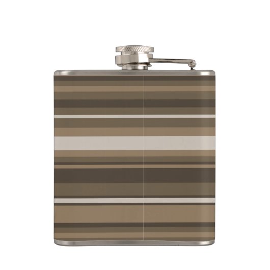 Bruine strepen heupfles (Achterkant)